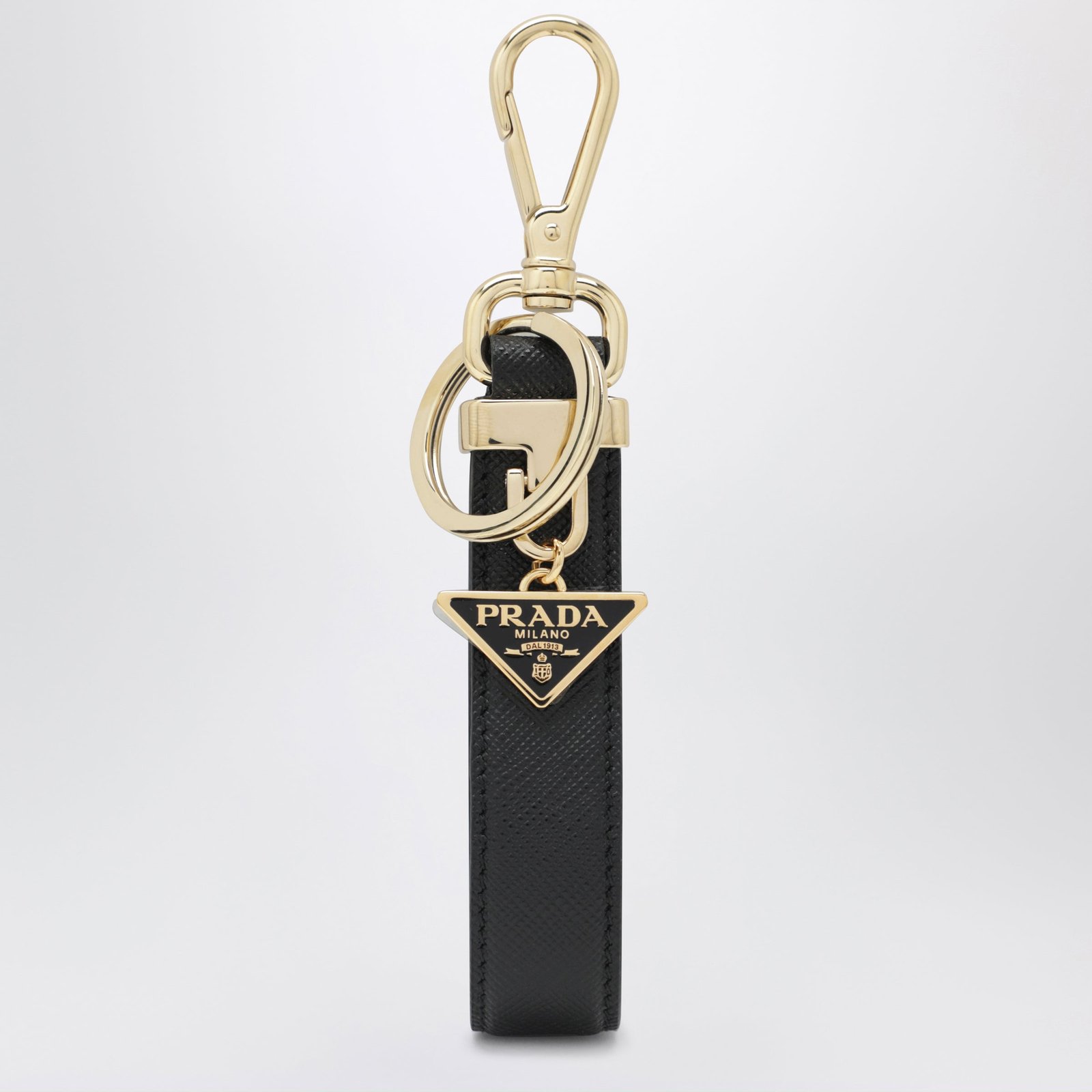 Prada Leather Strap Keychain