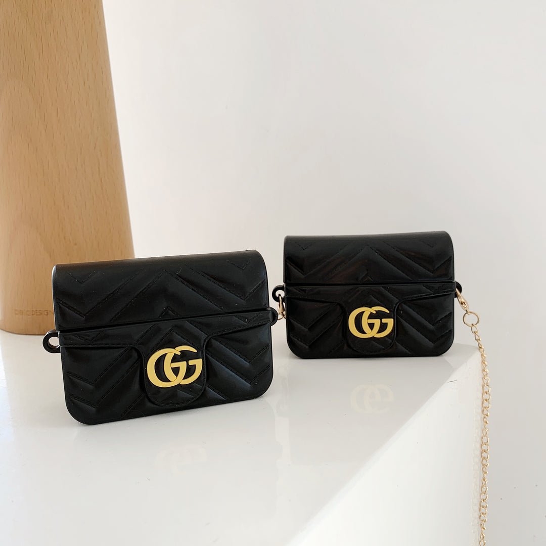 Gucci G Quilted Leather Earbud Case - Image 6