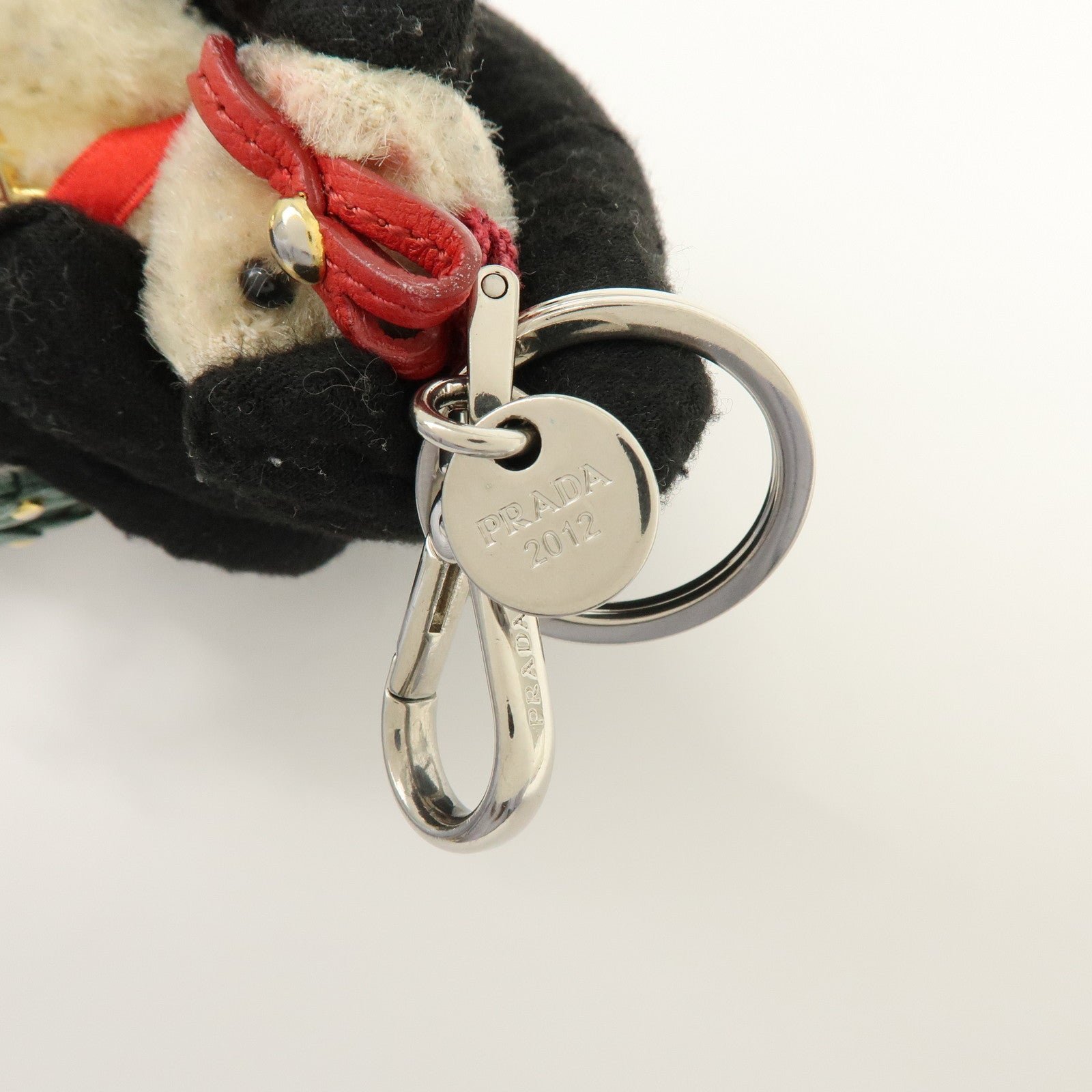Prada Plush Material Red Bear Keychain - Image 17
