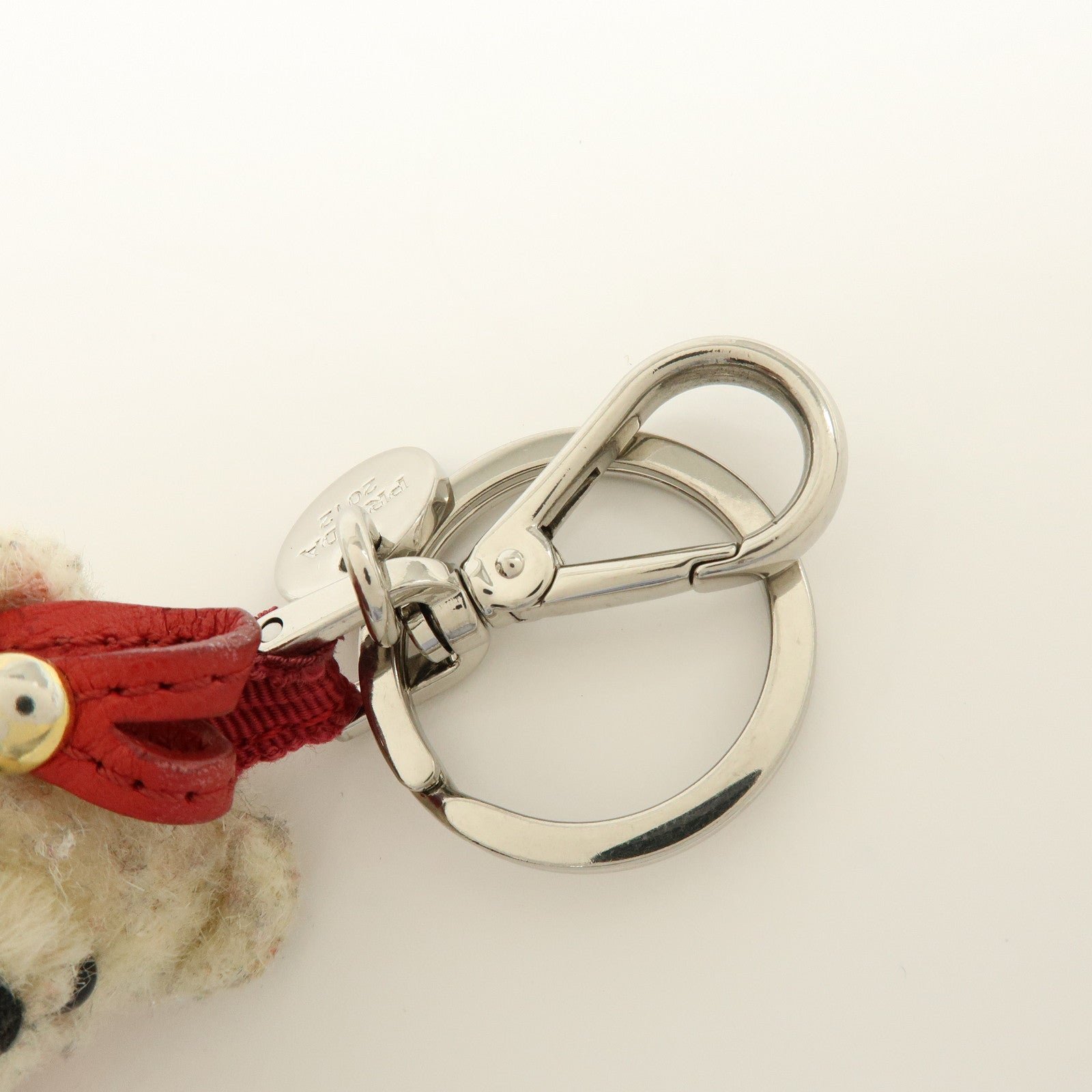 Prada Plush Material Red Bear Keychain - Image 16
