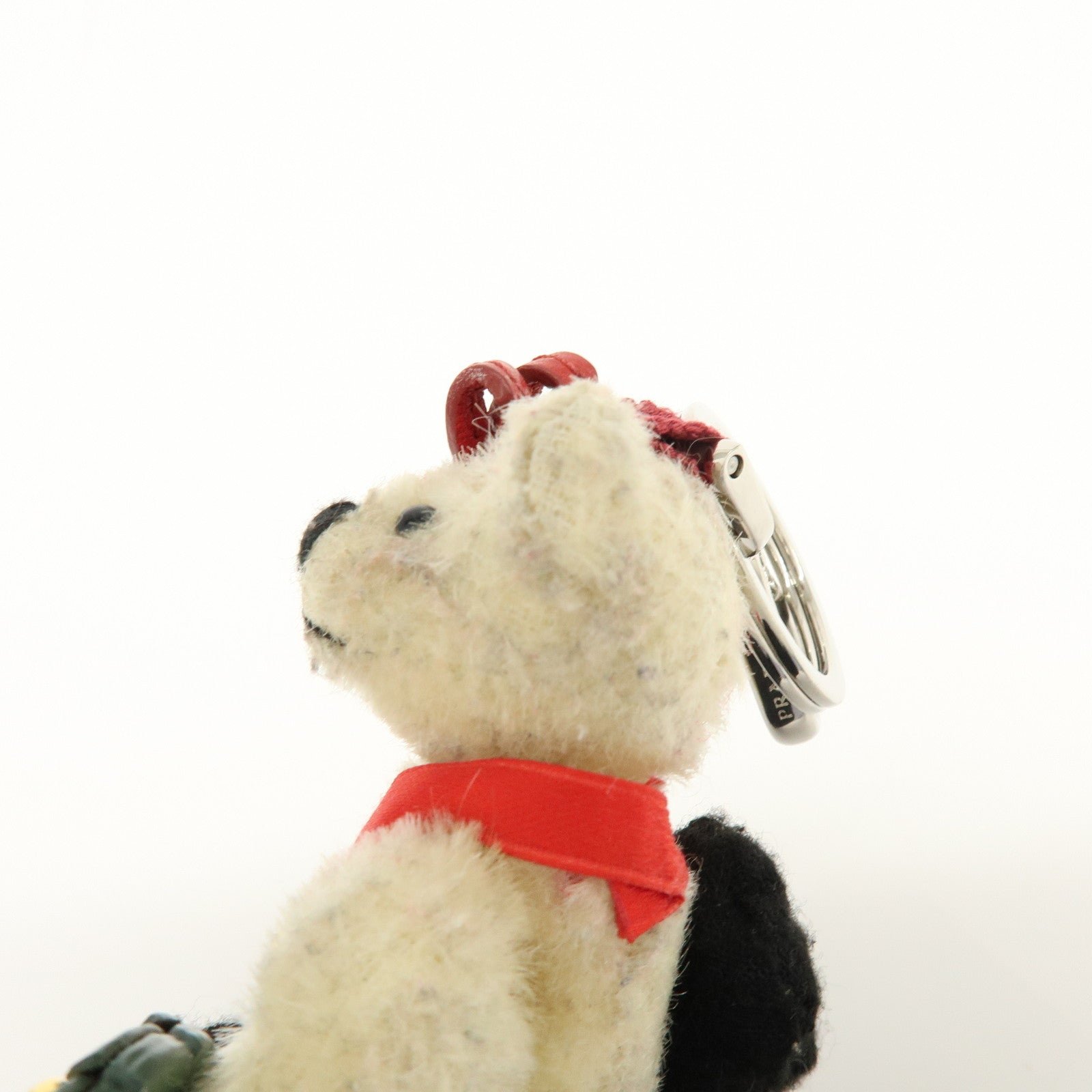 Prada Plush Material Red Bear Keychain - Image 12