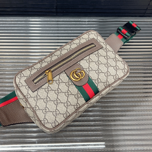 Gucci Ophidia Gg Belt Bag Grey 9.4 Inches - Image 3