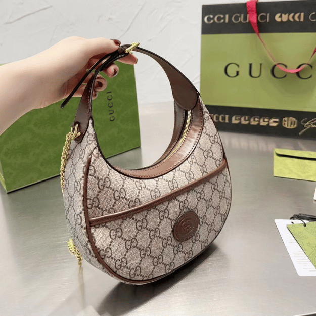 Gucci Ophidia Small Hobo Bag Beige 9.4 Inches - Image 3