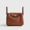 Hermès Lindy 20 Clemence Gold Leather