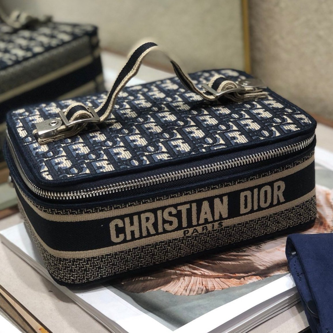 Alternative view of Dior Vanity Series 24 Black Oblique Jacquard Bag