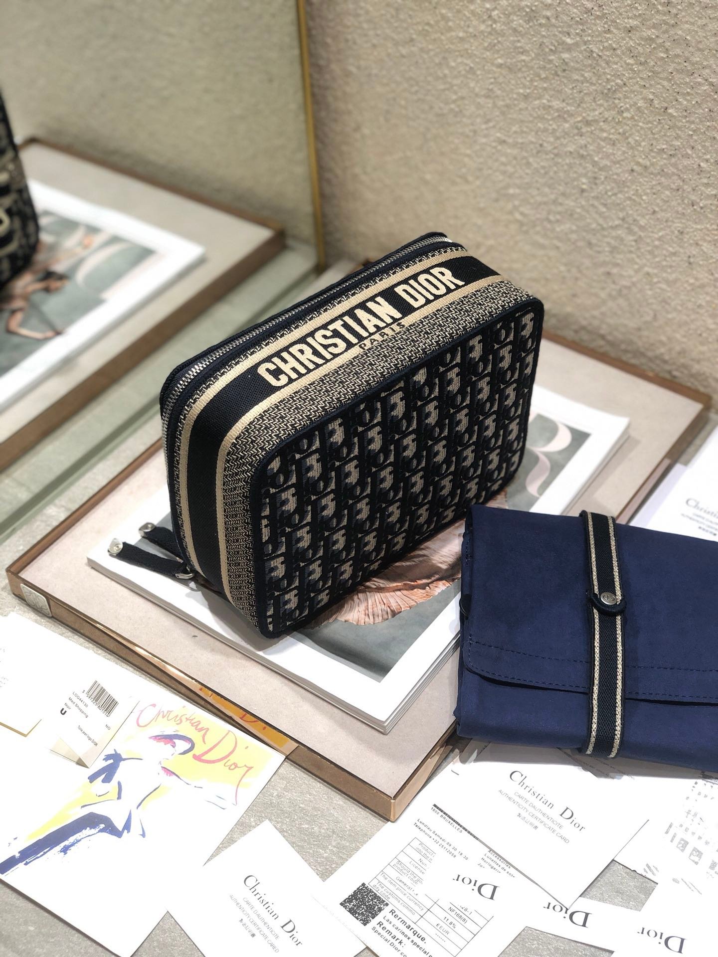 Dior Vanity Series 24 Black Oblique Jacquard Bag - Image 6