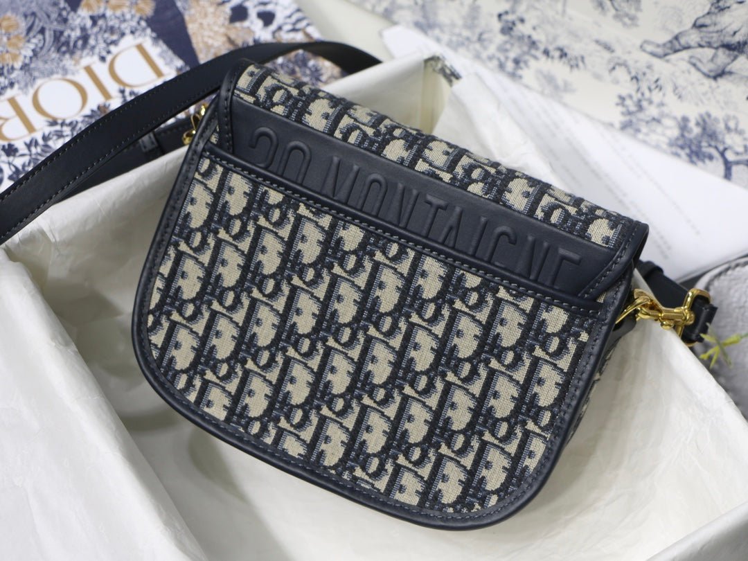 Alternative view of Dior Medium Bobby 22cm Blue Oblique Canvas Bag