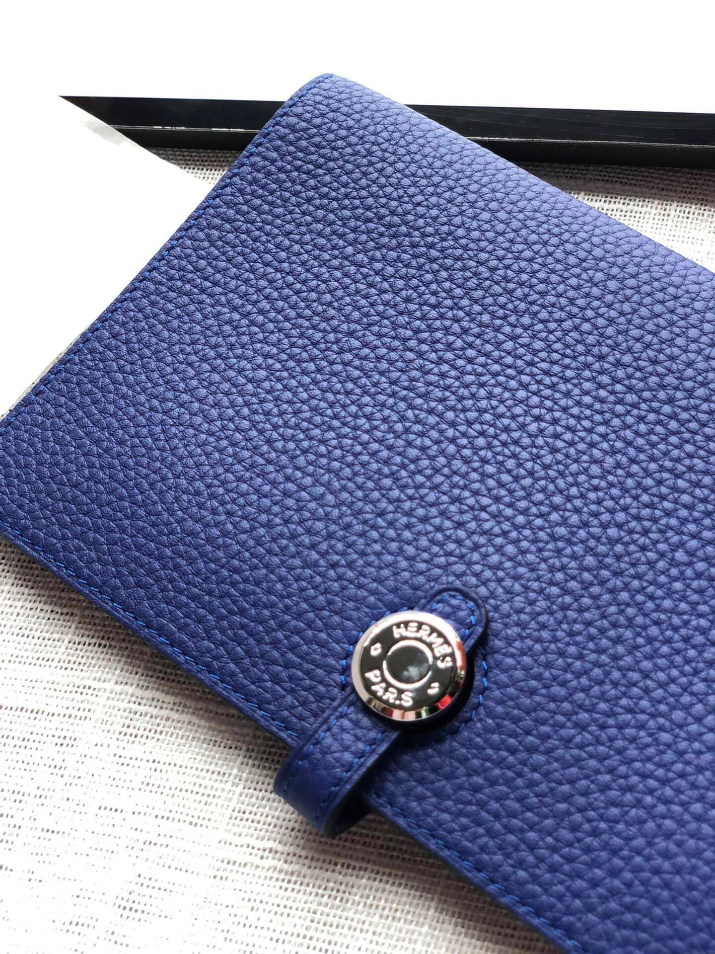 HERMES DOGON WALLET 20 AZURE CALFSKIN - Image 3