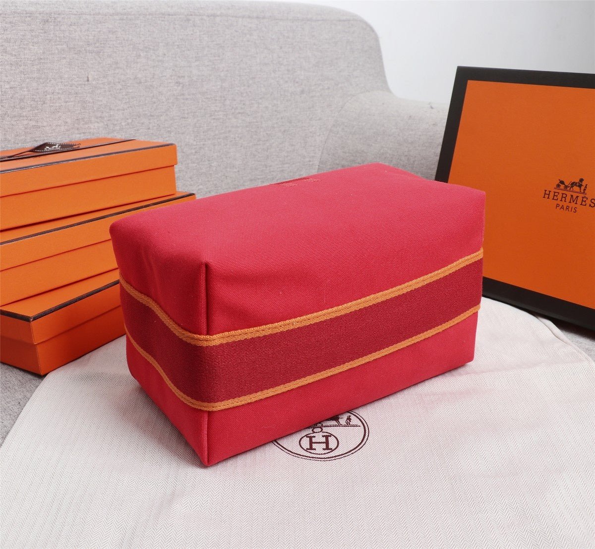HERMES BRIDE-A-BRAC 21 RED CANVAS - Image 7