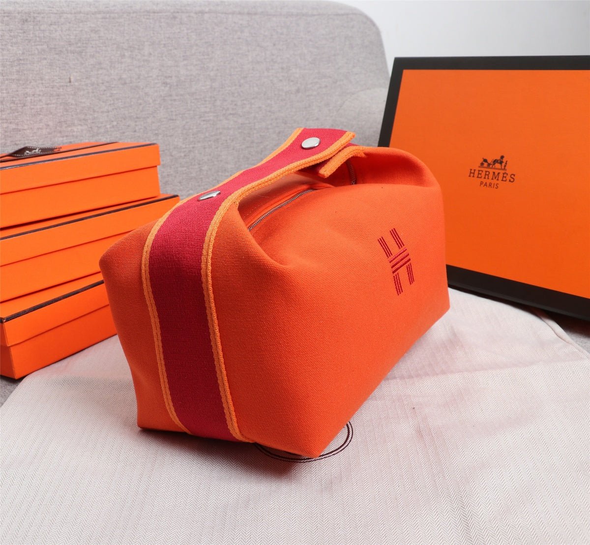 HERMES BRIDE-A-BRAC 25 ORANGE CANVAS - Image 6