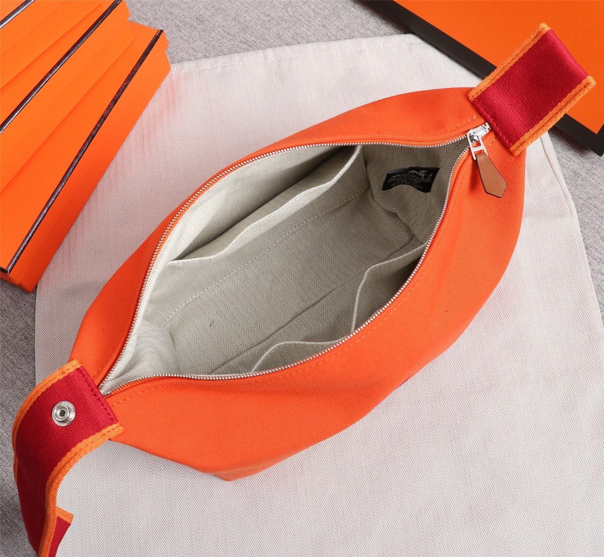 HERMES BRIDE-A-BRAC 25 ORANGE CANVAS - Image 3