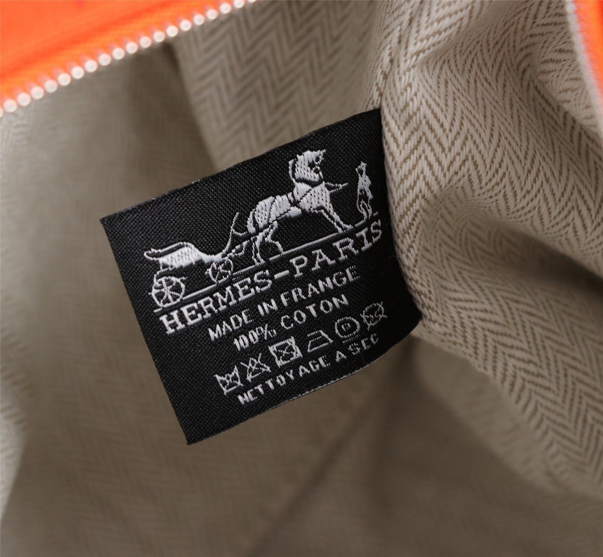 HERMES BRIDE-A-BRAC 25 ORANGE CANVAS - Image 9