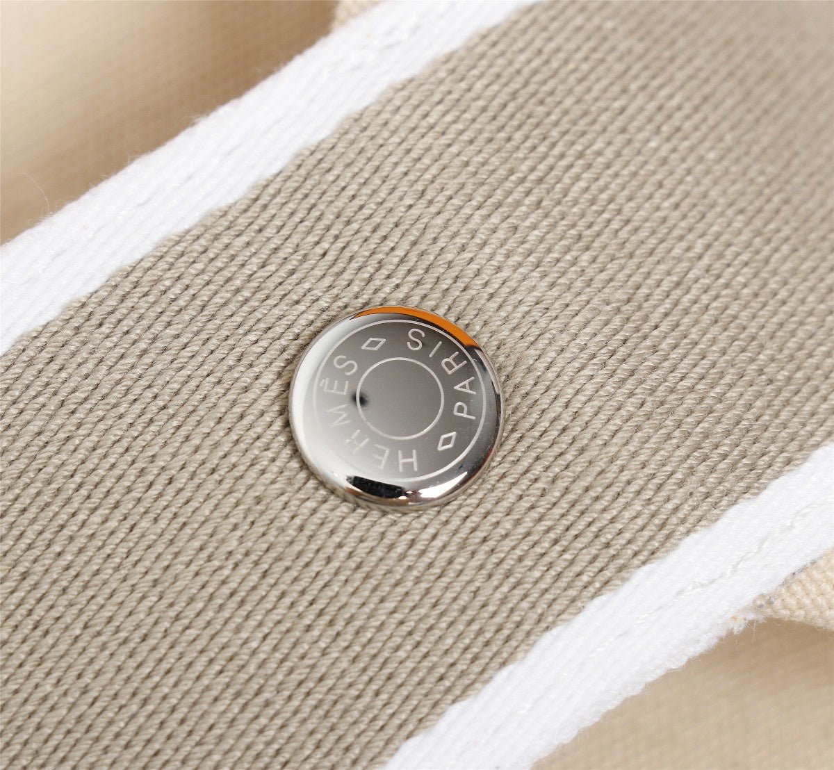 HERMES BRIDE-A-BRAC 25 BEIGE CANVAS - Image 8