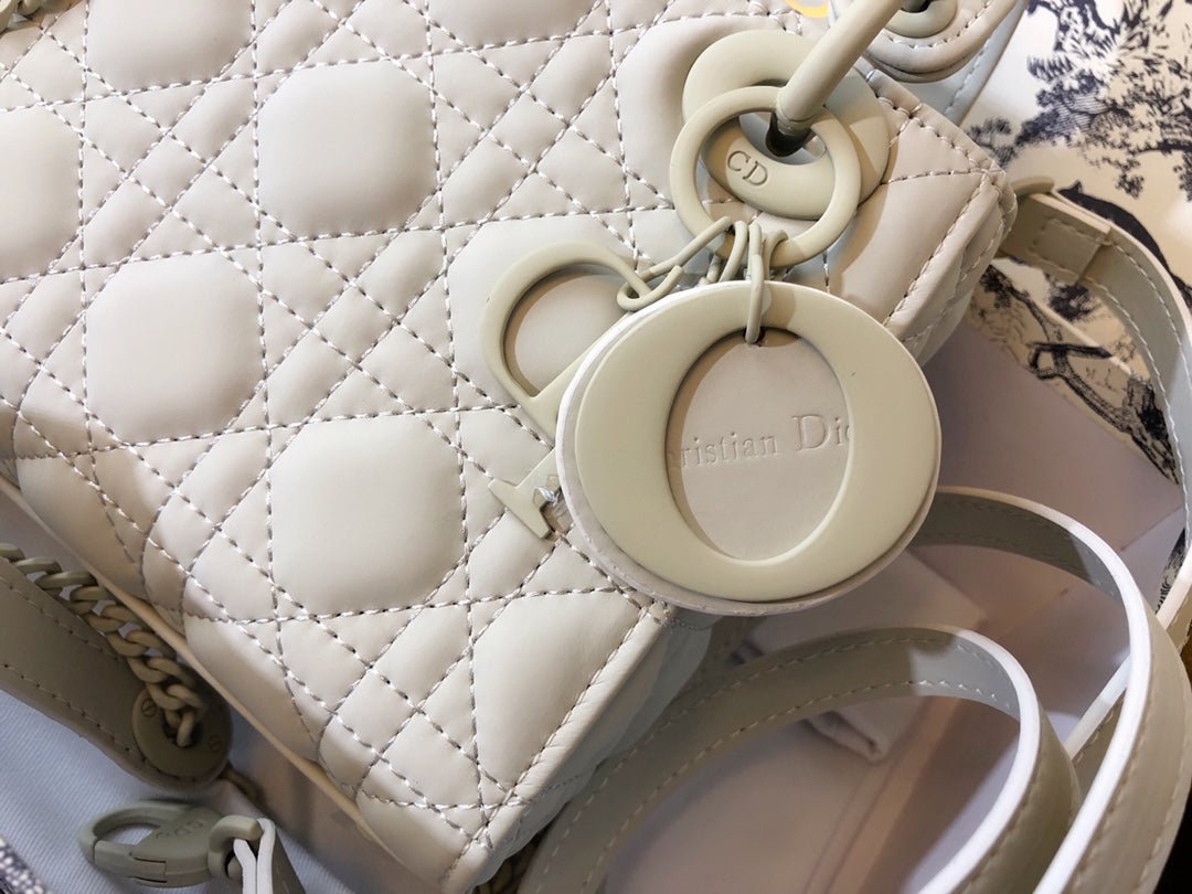 Dior Mini Lady 17 White Calfskin Handbag - Image 5