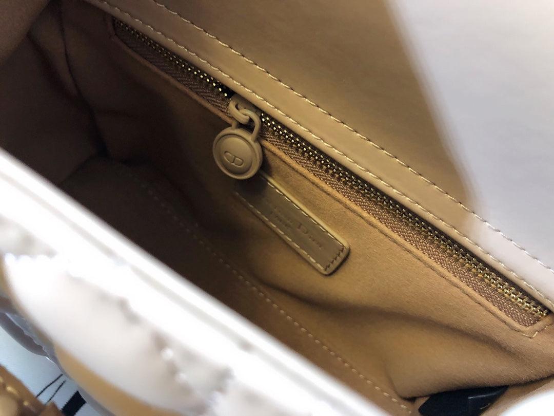 Dior Medium Lady 20 Camel Brown Calfskin Handbag - Image 8