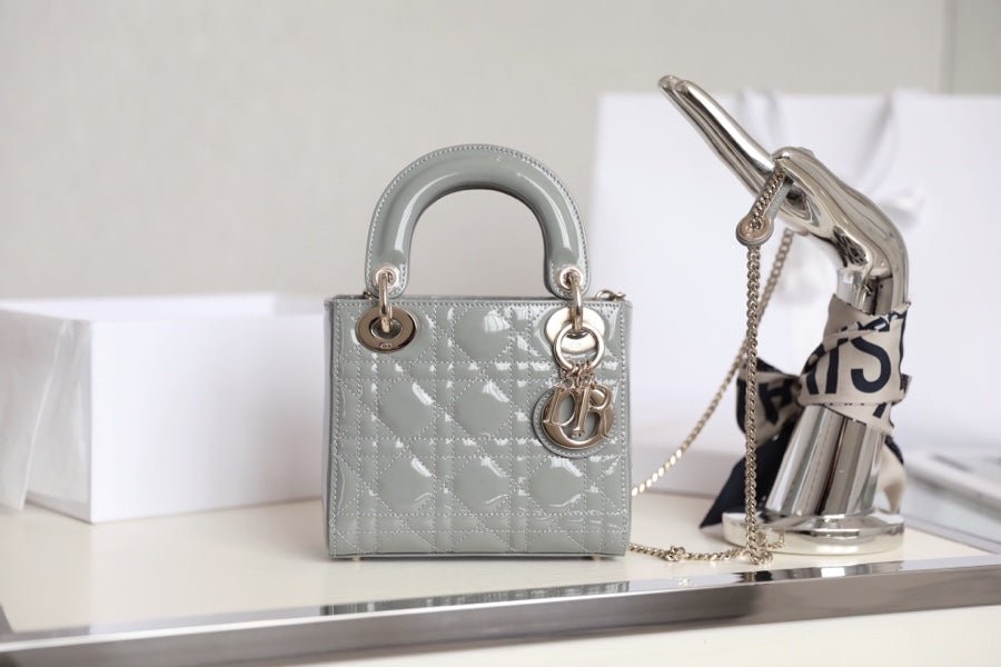 Alternative view of Dior Lady 17 Grey Lambskin Cannage Handbag
