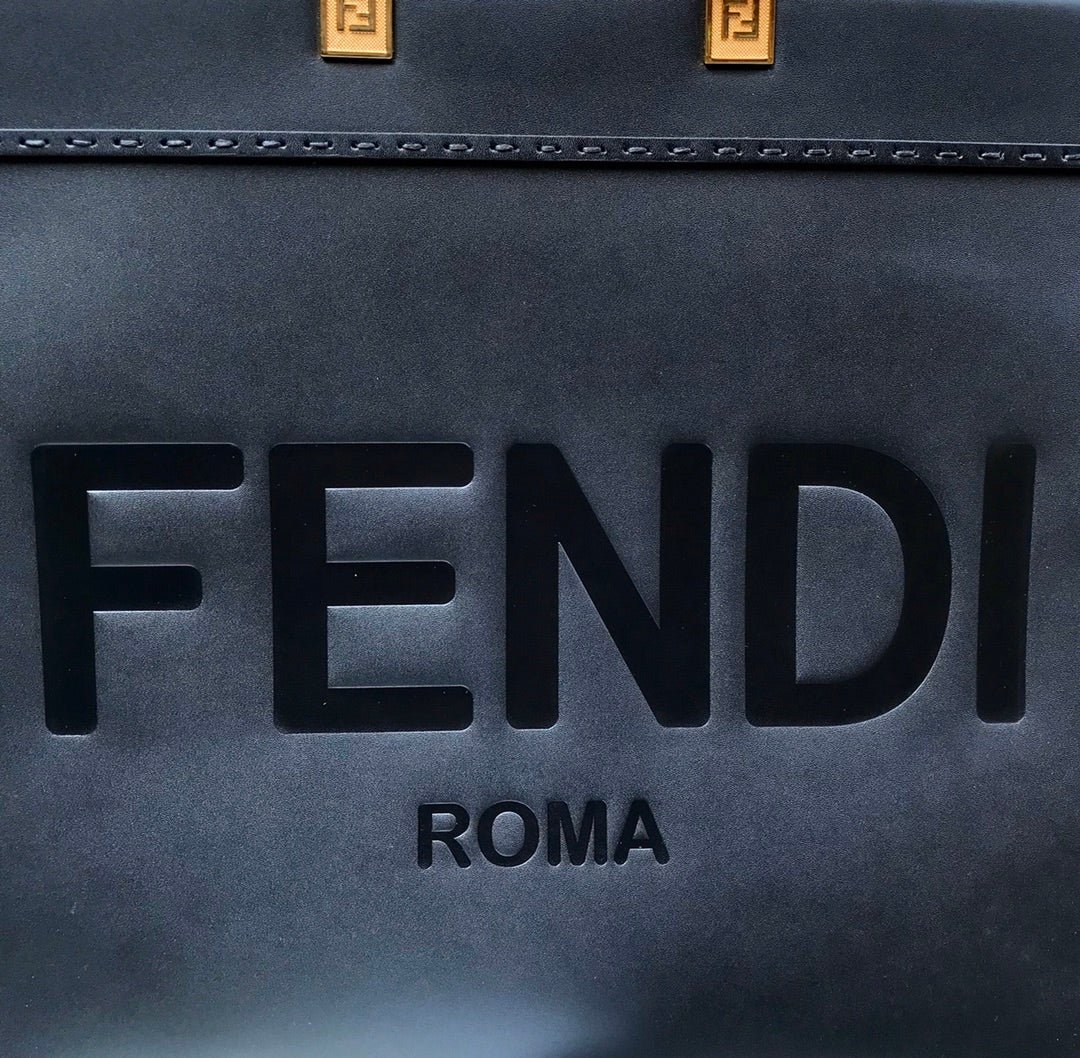 Alternative view of Fendi Sunshine Large 40.5 Black Calfskin Tote Bag