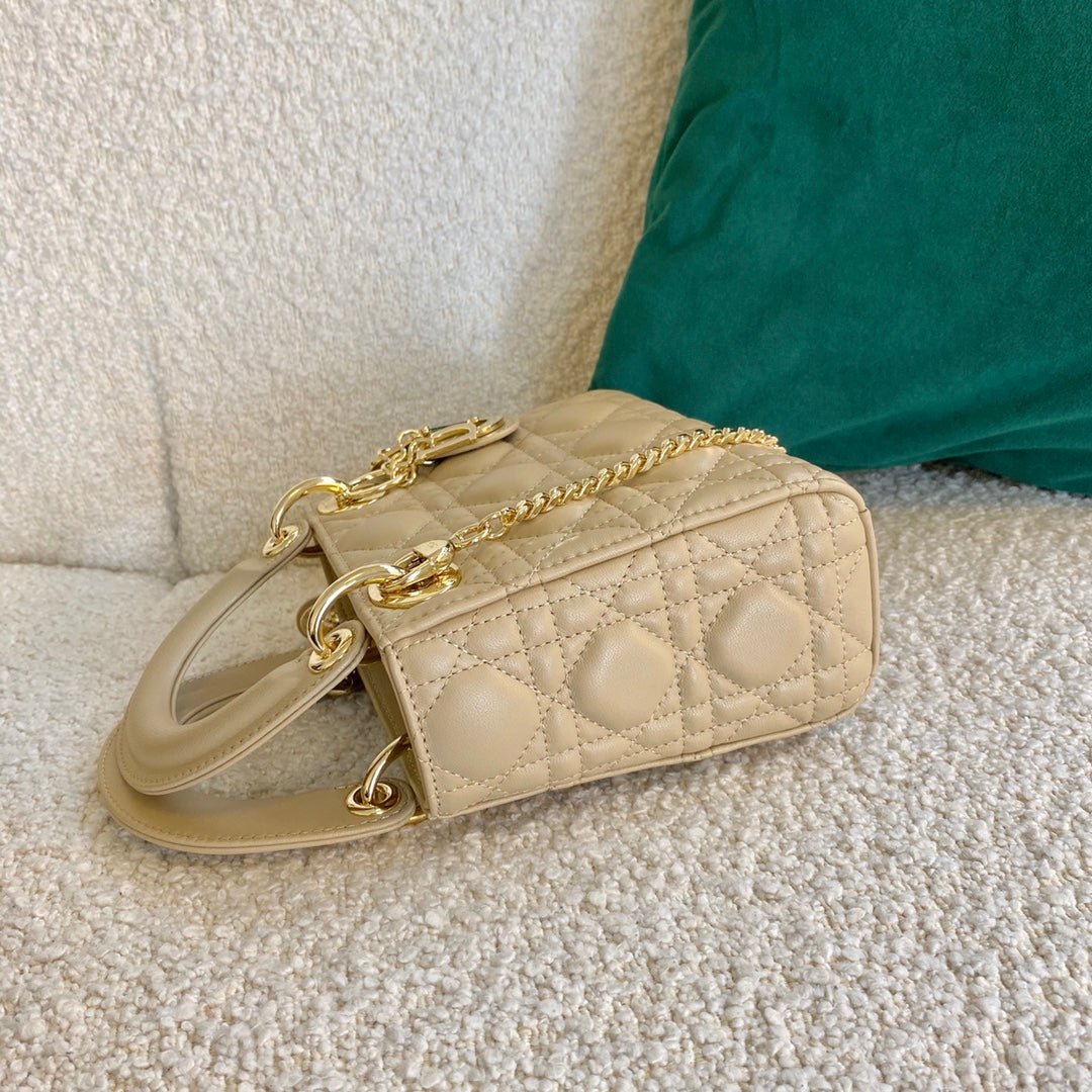 Dior Mini Lady 17 Mellow Yellow Lambskin - Image 4
