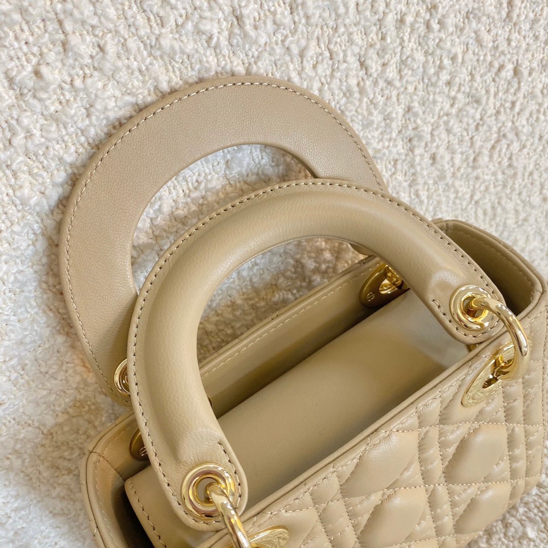 Dior Mini Lady 17 Mellow Yellow Lambskin - Image 6