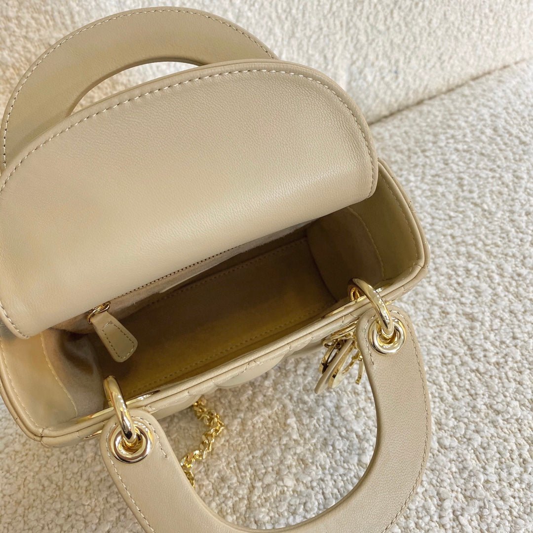 Dior Mini Lady 17 Mellow Yellow Lambskin - Image 8