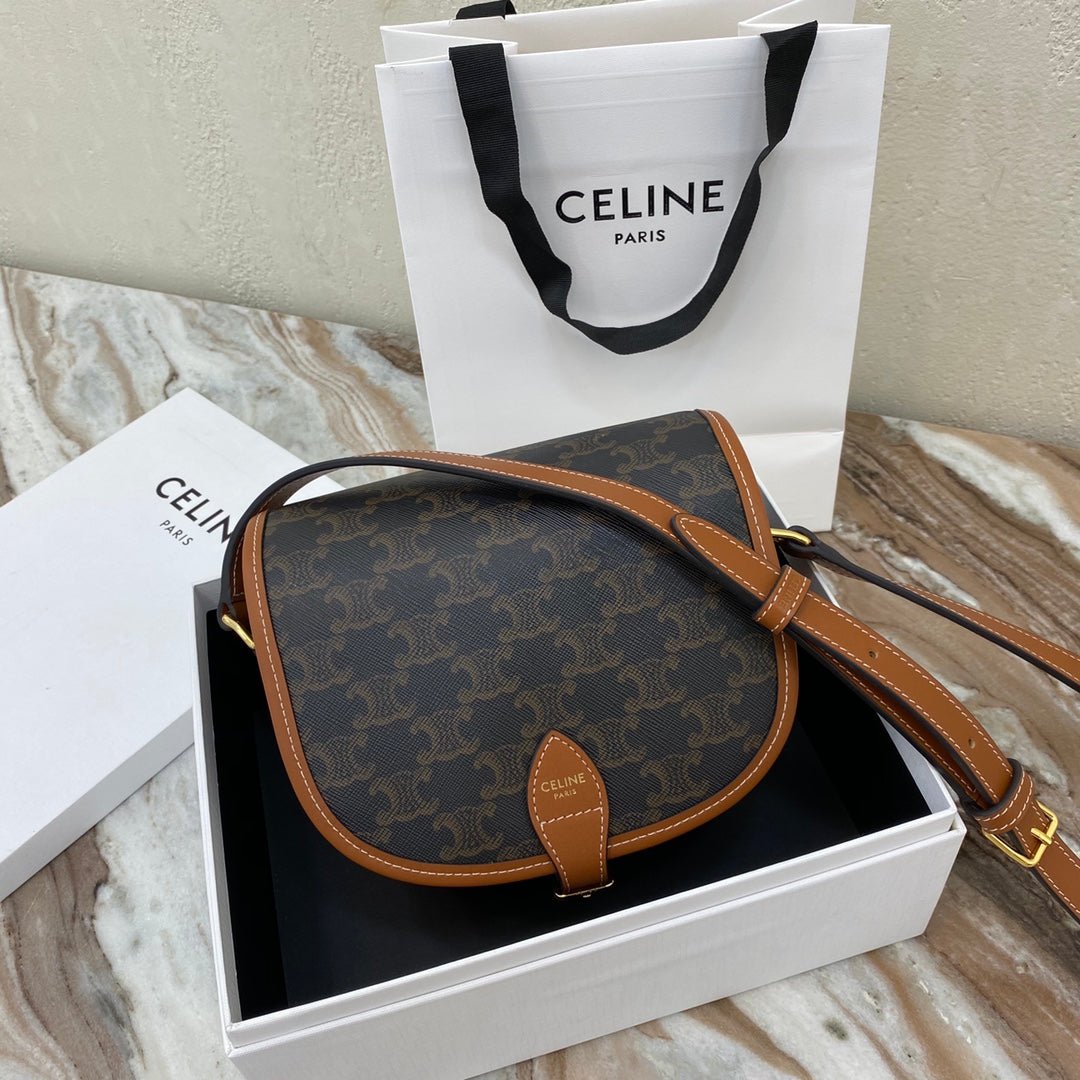Celine Besace Triomphe Canvas Bag