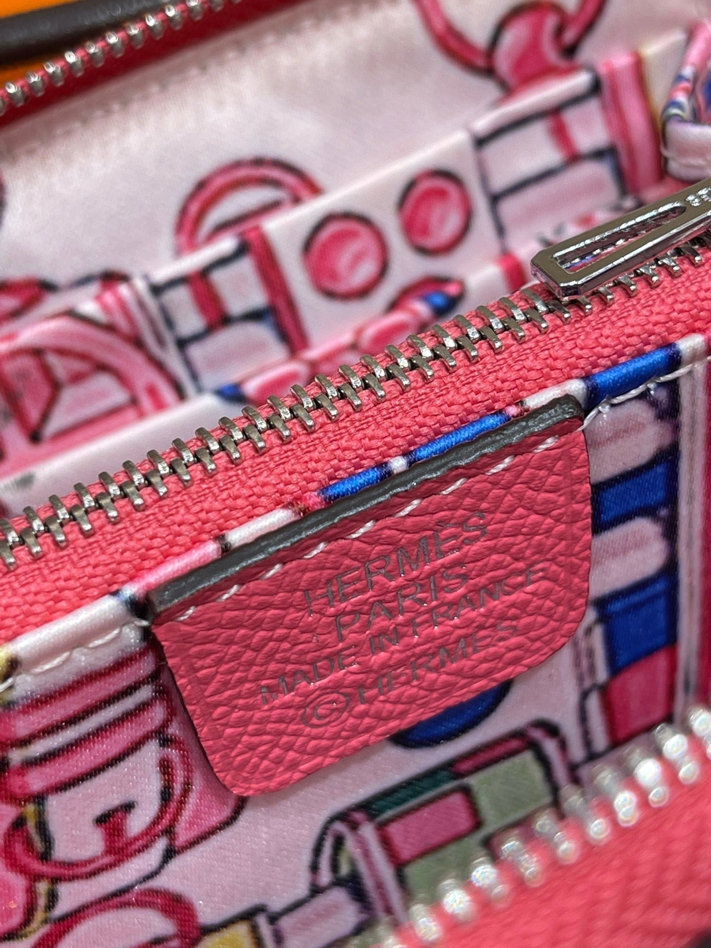 HERMES Compact Wallet 11.5 Dark Pink Epsom - Image 5