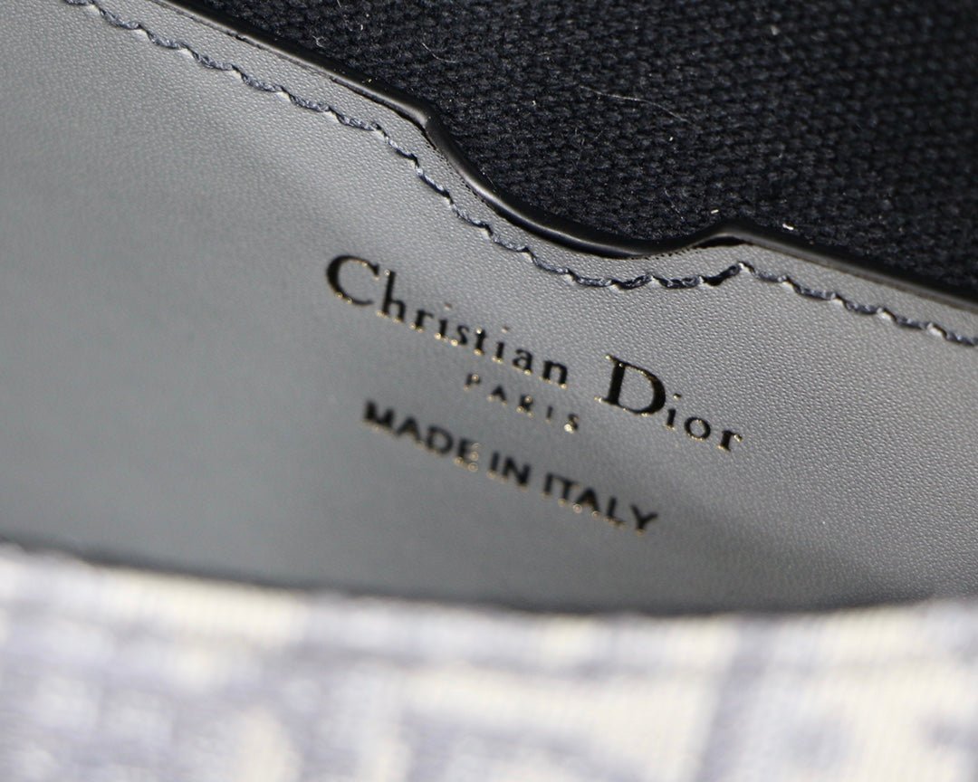 Dior Medium Bobby 22cm Grey Oblique Canvas Bag - Image 8