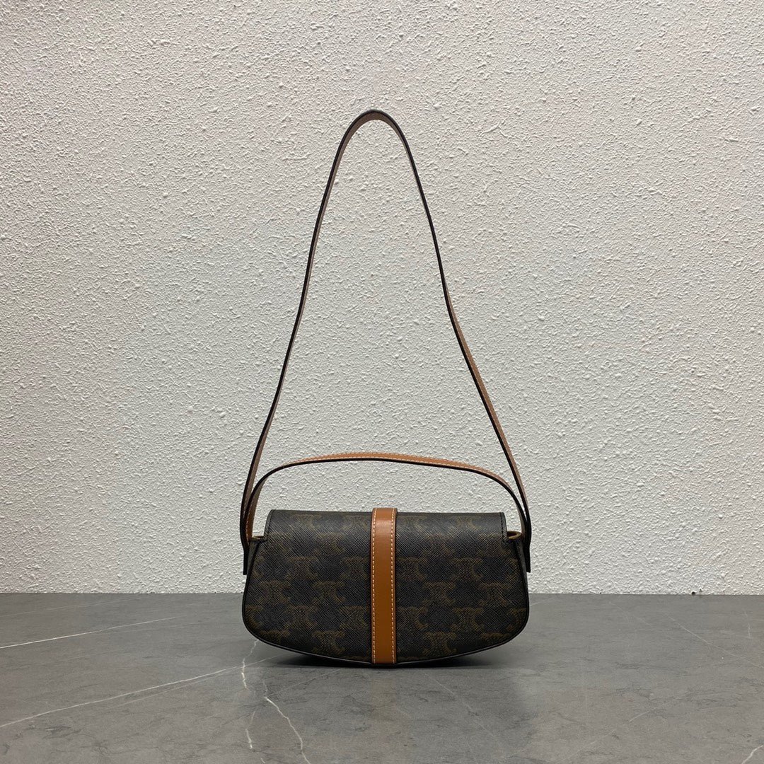 Alternative view of Celine Tabou Clutch on Strap Canvas Calfskin