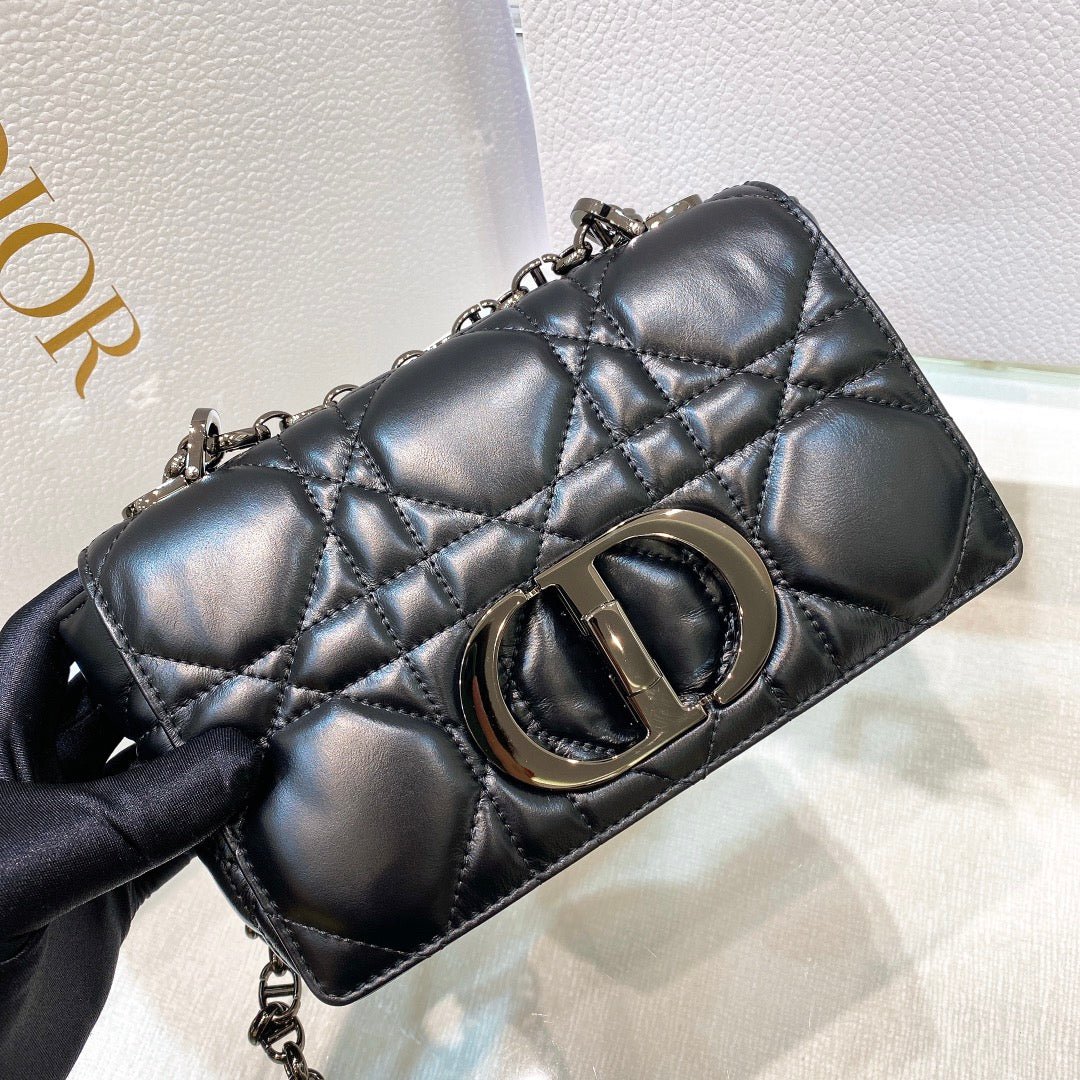 Alternative view of Dior Small Caro Black Macrocannage Calfskin Bag
