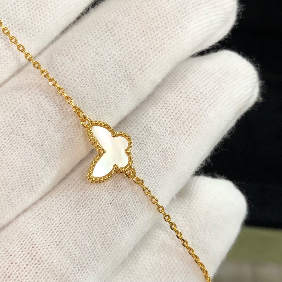 VCA Butterfly Gold White MOP Bracelet - Image 5