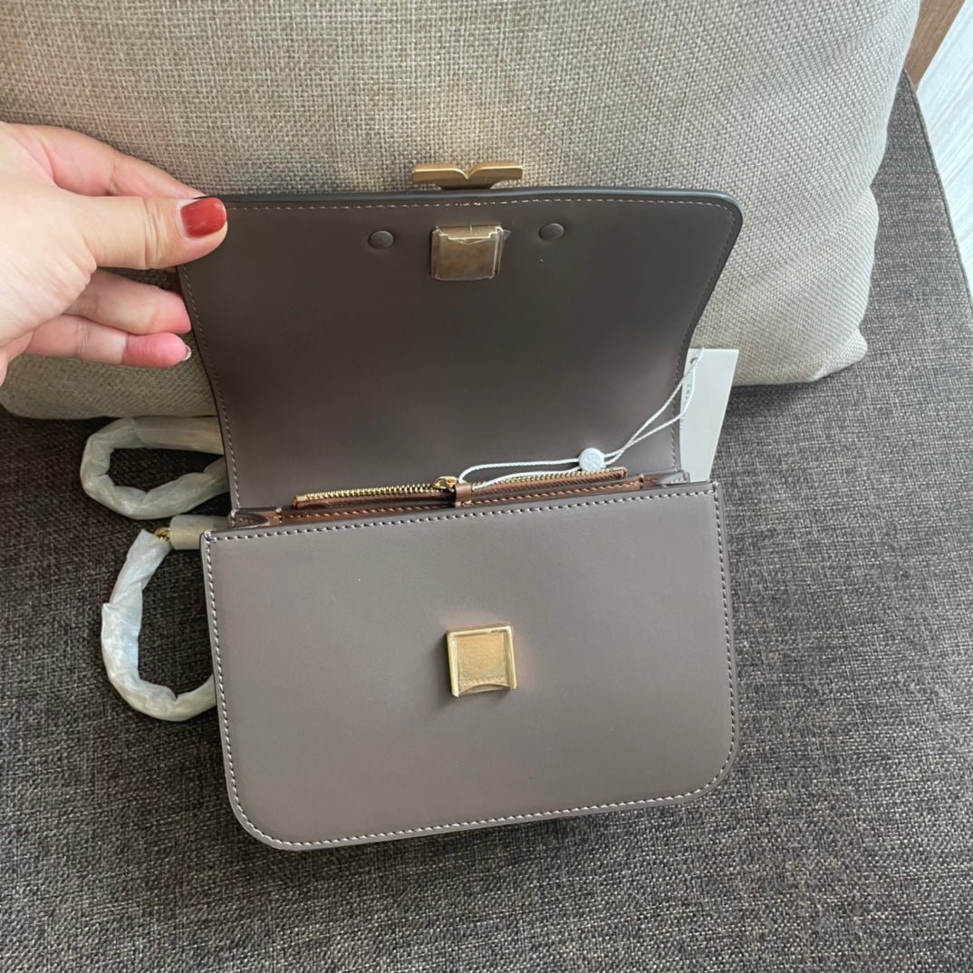 Alternative view of Celine Triomphe Box 18 Grey Calfskin Bag