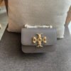 Celine Triomphe Box 18 Grey Calfskin Bag