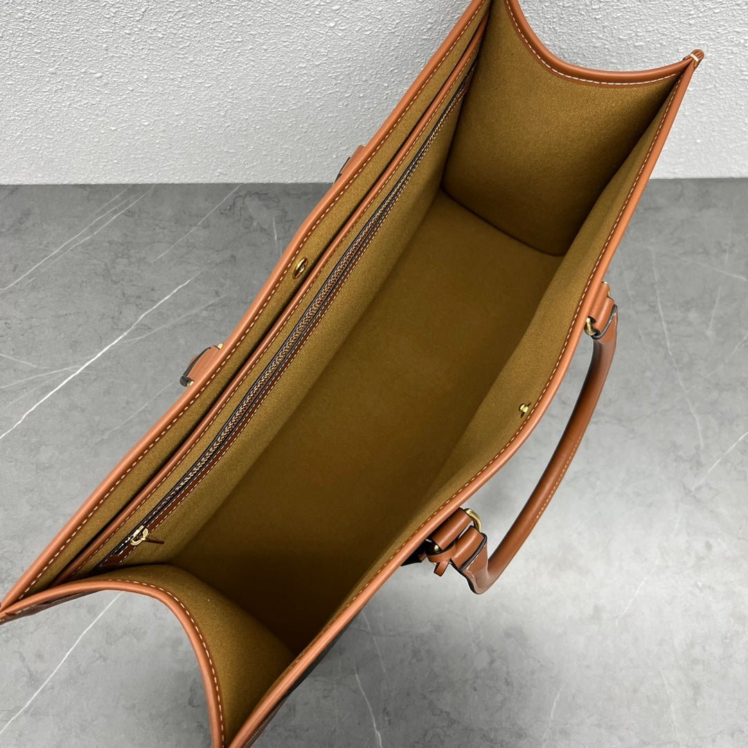 Celine Cabas Triomphe Canvas Tote - Image 3