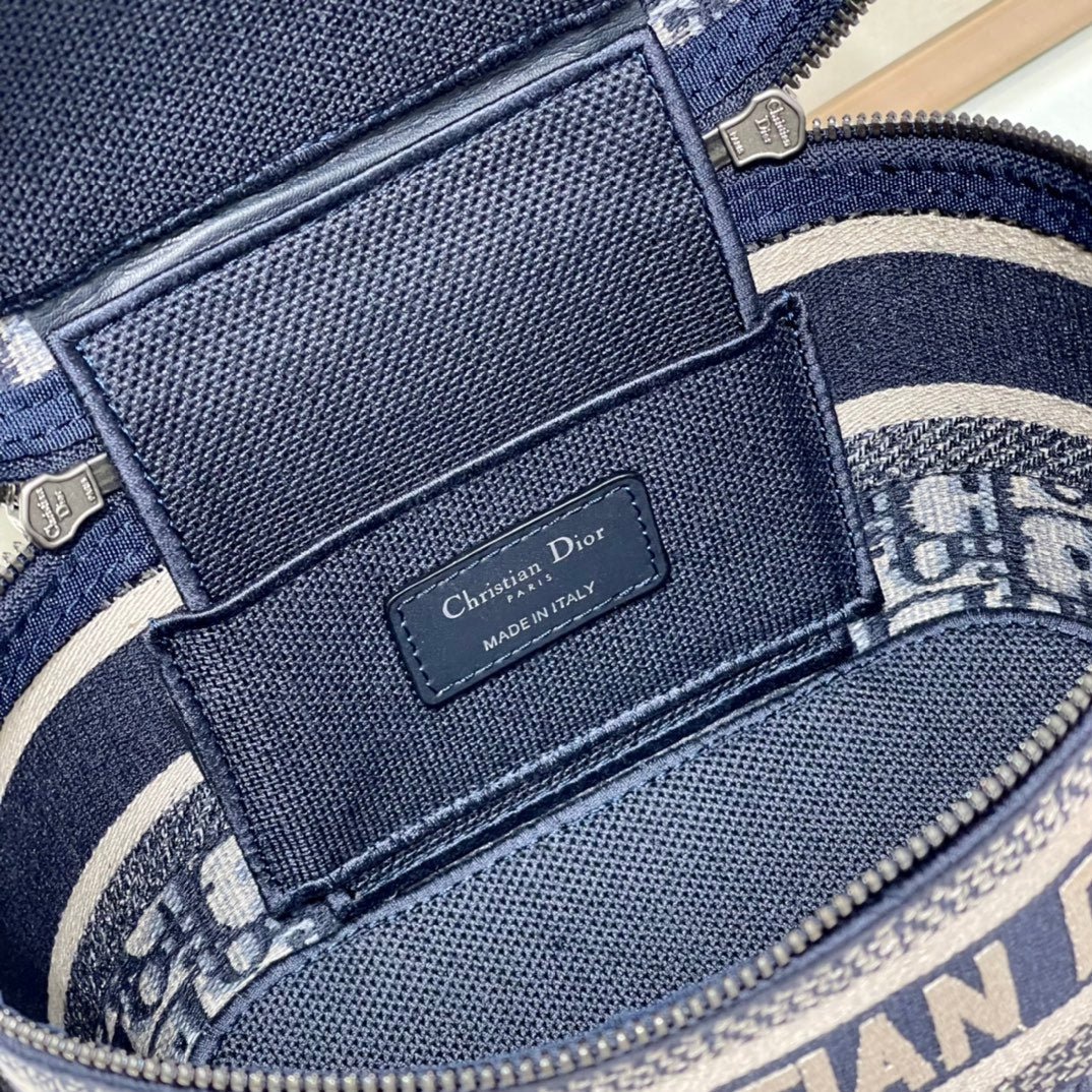 Dior Vanity Series Black Oblique Jacquard Bag - Image 9