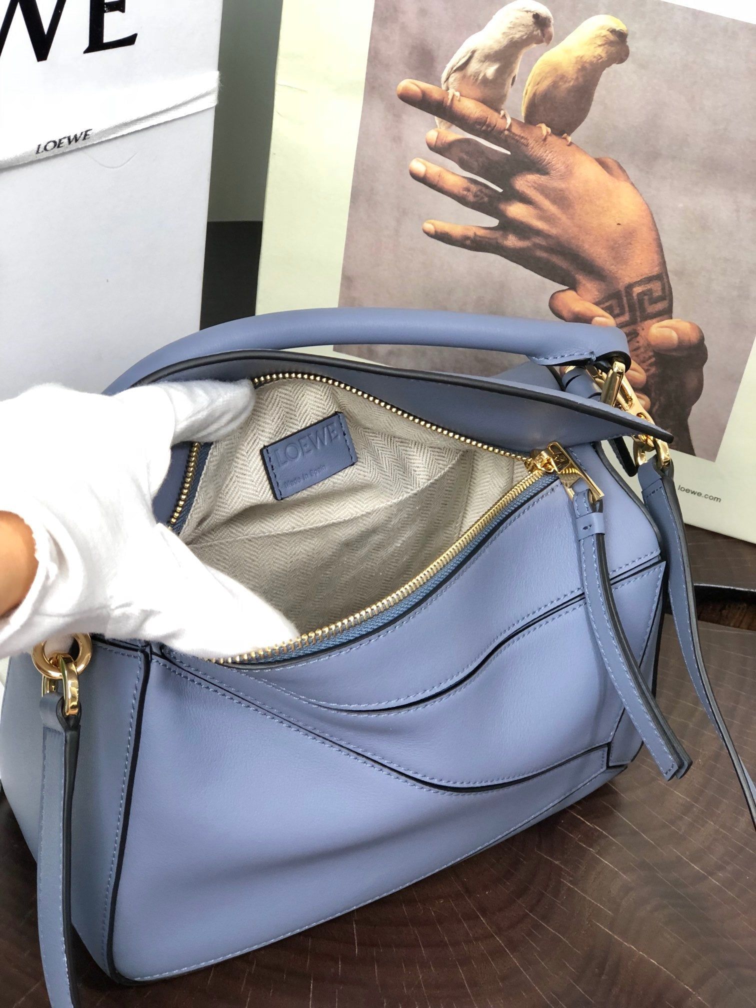 SMALL PUZZLE 24 BAG IN CLASSIC LIGHT PURPLE CALFSKIN - Image 7