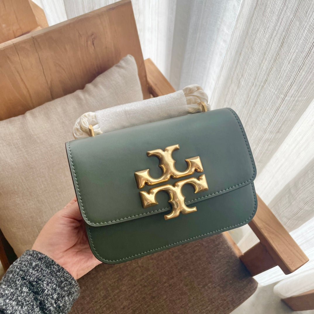 Alternative view of Celine Triomphe Box 18 Green Calfskin Bag