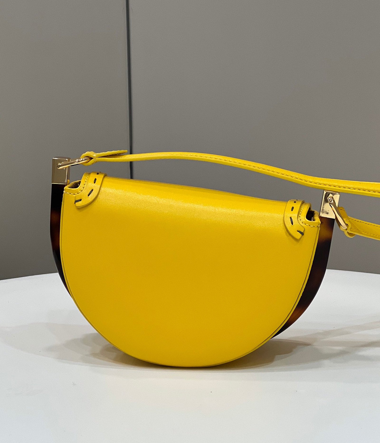 Alternative view of Fendi Moonlight 19 Sunflower Yellow Calfskin