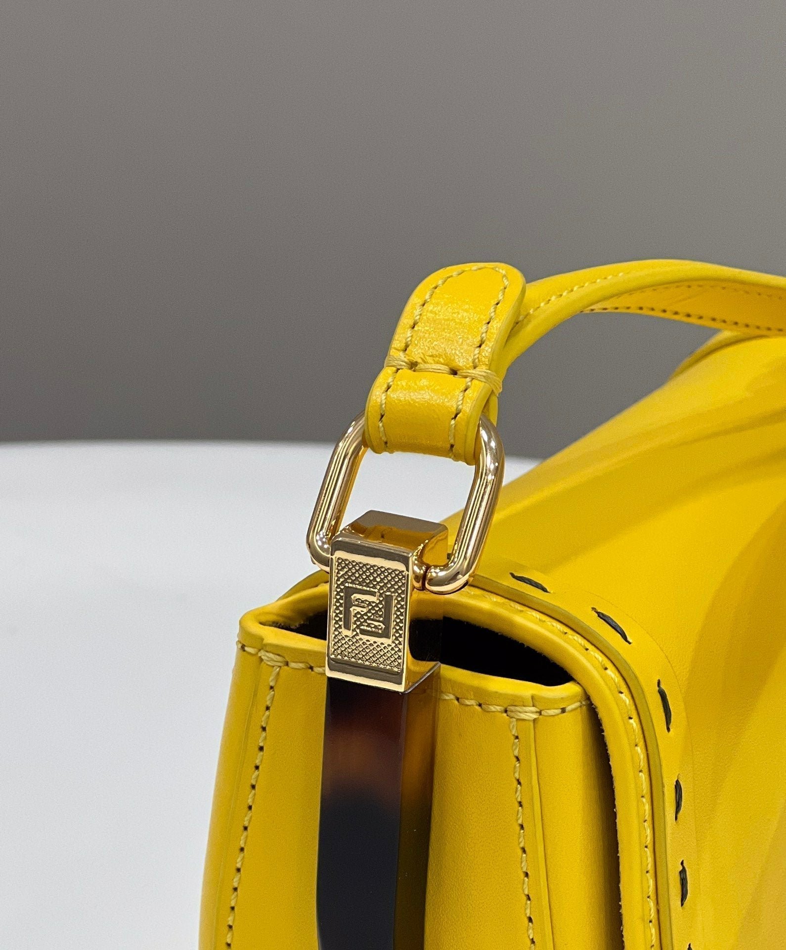 Fendi Moonlight 19 Sunflower Yellow Calfskin - Image 8