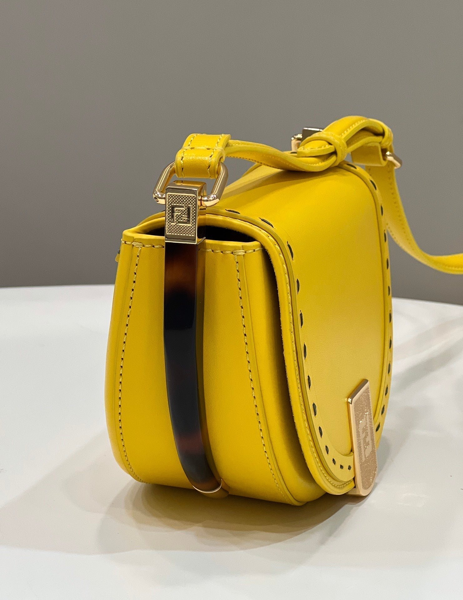 Fendi Moonlight 19 Sunflower Yellow Calfskin - Image 3