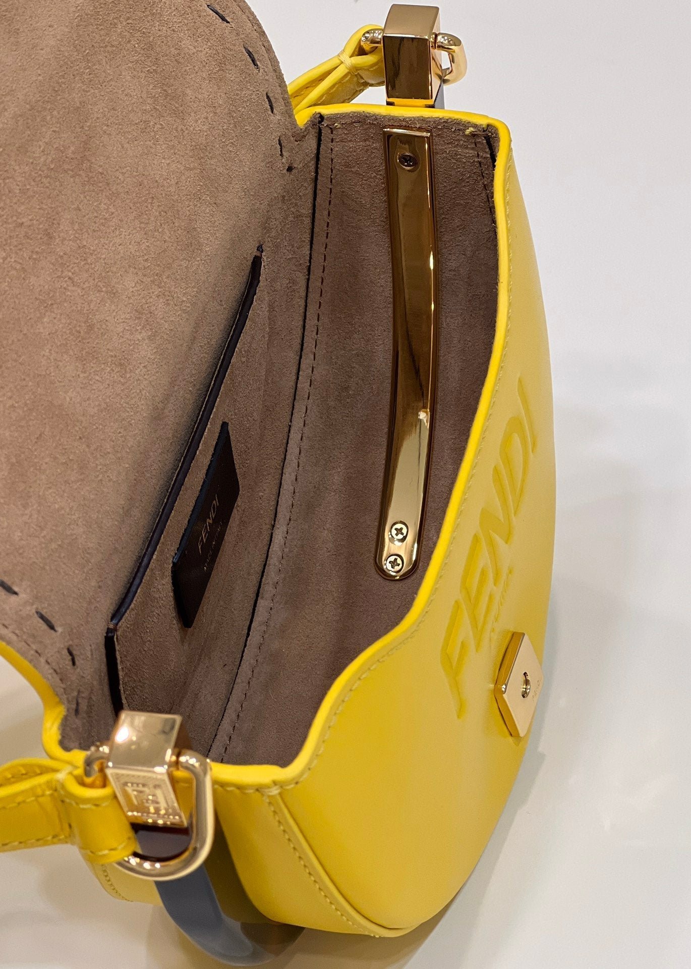 Fendi Moonlight 19 Sunflower Yellow Calfskin - Image 9