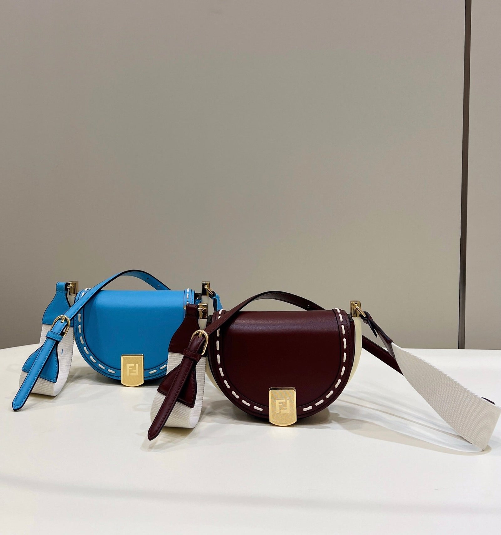 Alternative view of Fendi Moonlight 19 Wine Red Smooth Calfskin