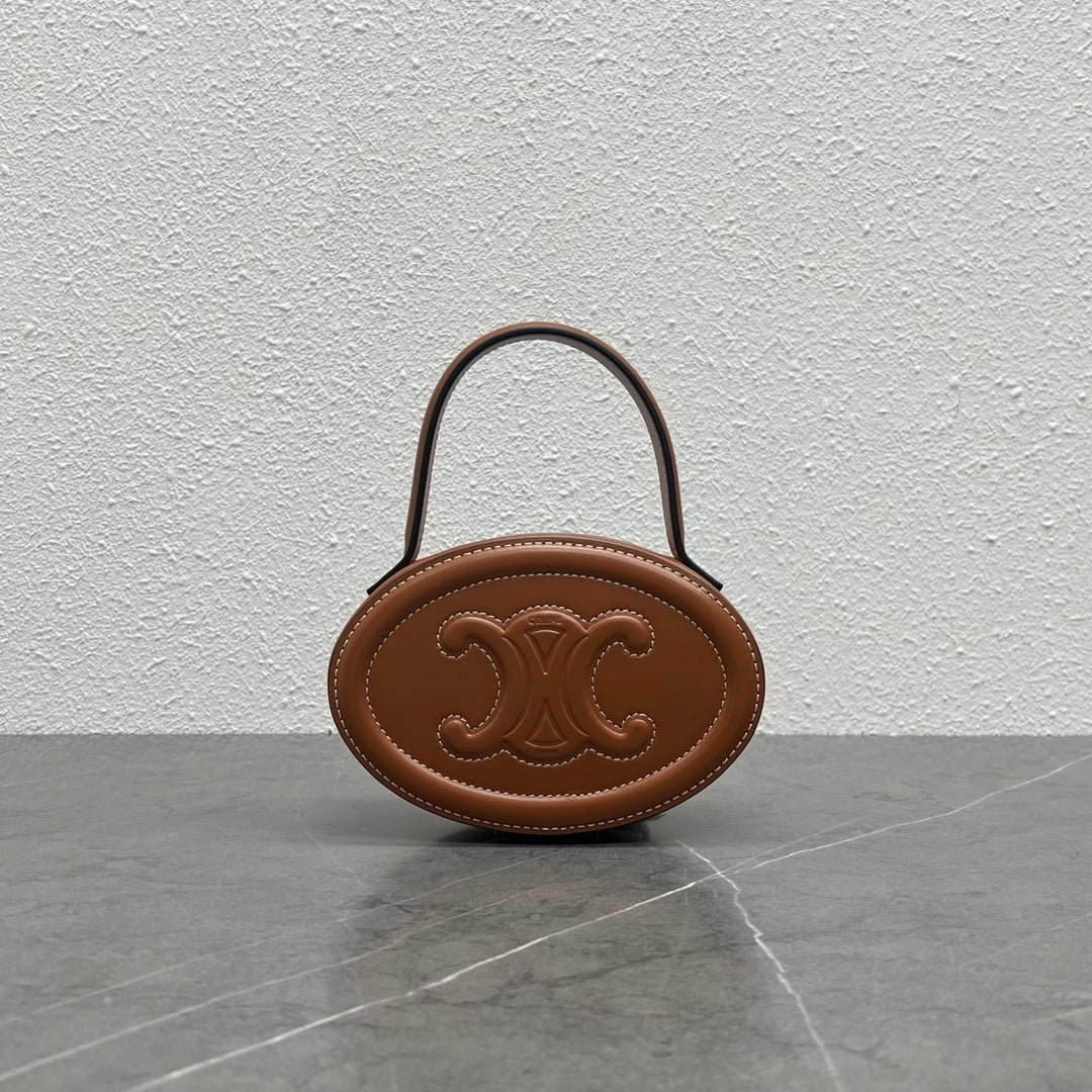 Celine Oval Minaudière Triomphe Calfskin