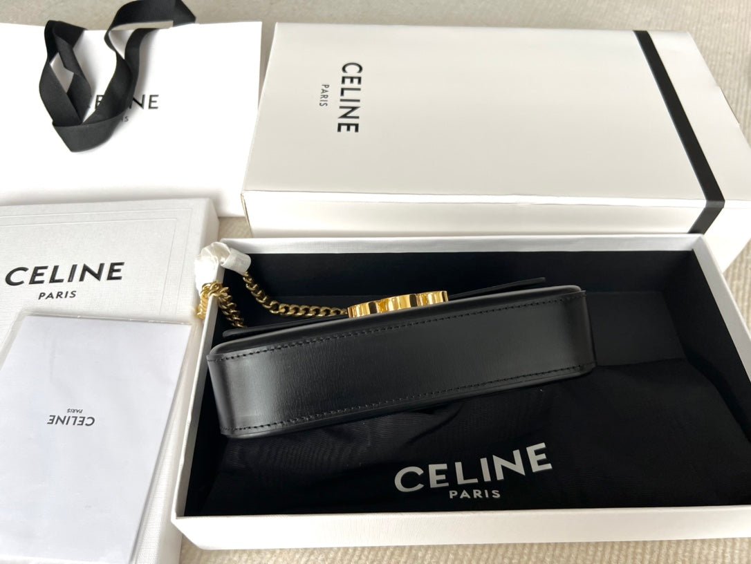 Celine Triomphe 20 Calfskin Chain Bag - Image 3