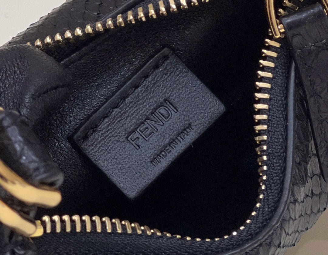 Fendi Fendigraphy Mini 16 Black Calfskin Bag - Image 4
