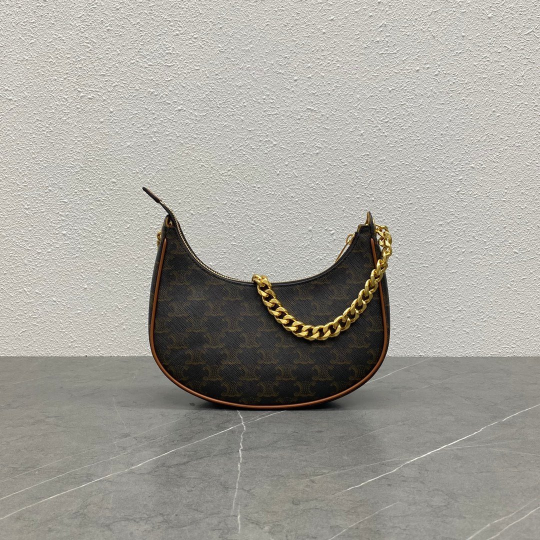 Alternative view of Celine Triomphe Chain Hobo Bag