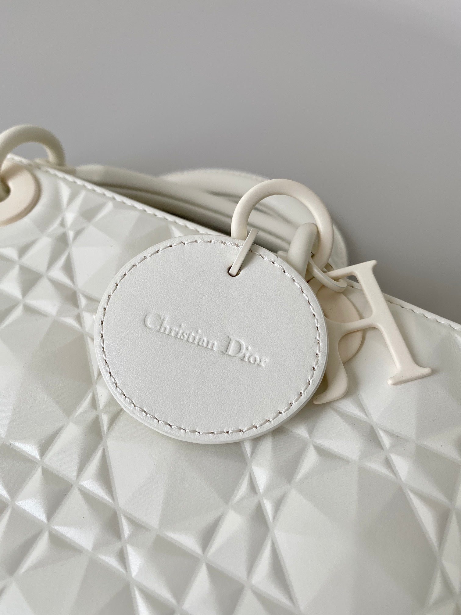 Dior Medium D-Joy 26 White Cannage Calfskin Bag - Image 5