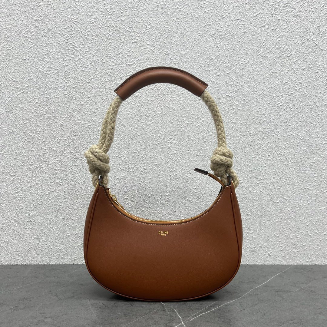 Celine Ava Tan Rope Strap Shoulder Bag