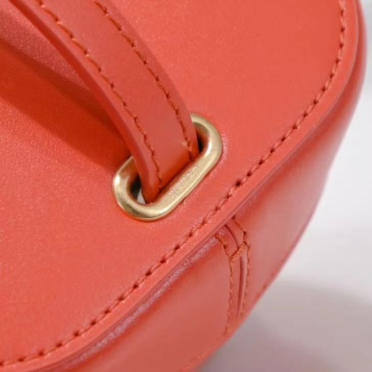 Celine Triomphe Square Orange Calfskin - Image 8