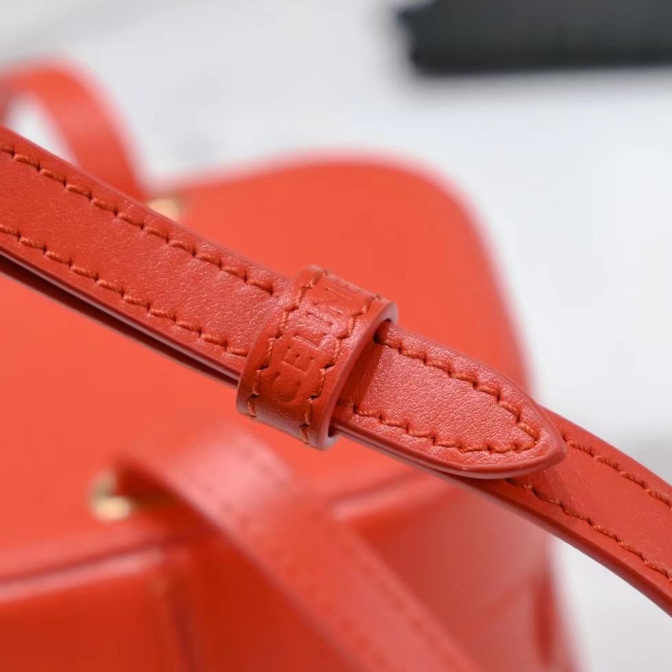 Celine Triomphe Square Orange Calfskin - Image 9