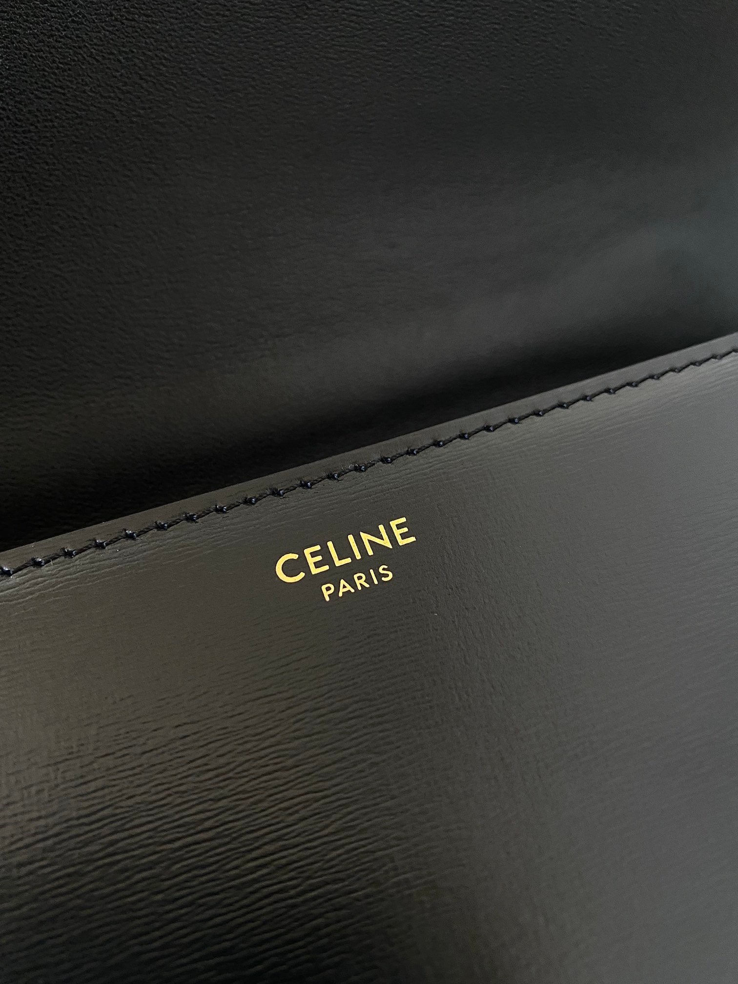Celine Triomphe 20 Black Chain Shoulder Bag - Image 5